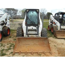 BOBCAT S330 SKID STEER LOADER, S/N A02011077 (07 YR) GP BUCKET, ECAB W/AIR, METER READING 868 HOURS
