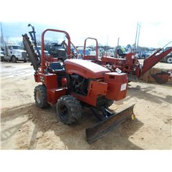 DITCH WITCH RT40 4X4 TRENCHER, S/N 320203, ROLL BAR, DIESEL ENG, HYDRO TRANS, BACKFILL BLADE, METER 