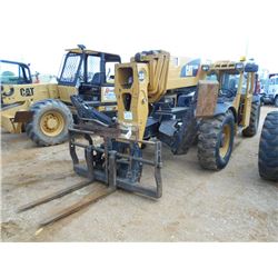 CAT TL1055 TELESCOPIC FORKLIFT, S/N TBM01210 (10 YR) 10,000# CAP, TILT, OUTRIGGERS, CANOPY, 14.00-24