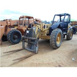 CAT TH350B TELESCOPIC FORKLIFT, S/N SLD00673 (04 YR) 6,600# CAP, QUICK COUPLER W/TILT, 3 SECTION 35'