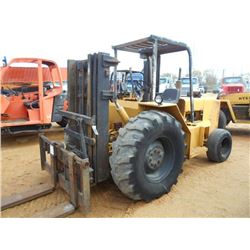 K-D 4522DT FORKLIFT, S/N 452698, 2 STAGE MAST, 8' FORKS, CANOPY