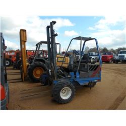 TELEDYNE PRINCETON D50 FORKLIFT, S/N 47840697, 2 STAGE MAST, PIGGY BACK DELIVERY SYSTEM, 4' FORKS, C