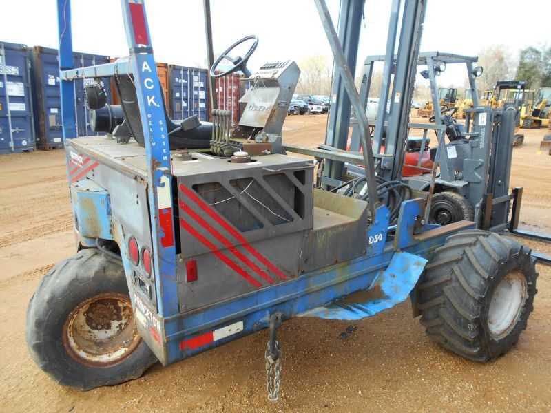 TELEDYNE PRINCETON D50 FORKLIFT, S/N 47840697, 2 STAGE MAST, PIGGY BACK