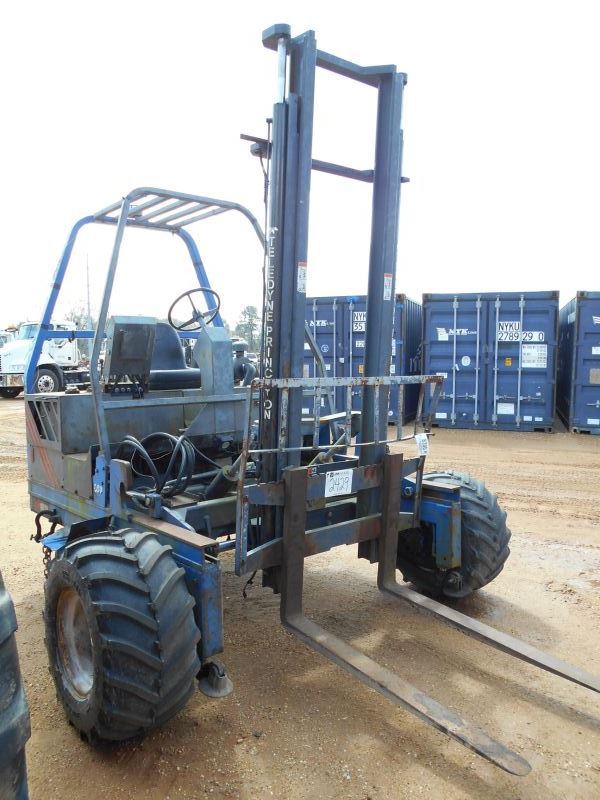 TELEDYNE PRINCETON D50 FORKLIFT, S/N 47840697, 2 STAGE MAST, PIGGY BACK