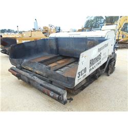 INGERSOLL-RAND PF3120 ASPHALT PAVER, S/N 181706, 8'-15' SCREED, KUBOTA DIESEL ENG, METER READING 1,1