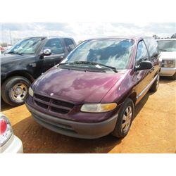 1998 DODGE CARAVAN, S/N 2B4GP4536WR735498, ODOMETER READING 131,639 MILES