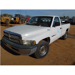 2001 DODGE RAM 2500 PICKUP, S/N 3B7KC26Z11M558133, V8 MAGNUM GAS ENG, AUTO TRANS, LONG BED, ODOMETER