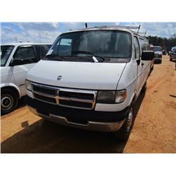 1997 DODGE RAM 3500 VAN, S/N 2B5WB35Z8VK575507, GAS ENG, AUTO TRANS, ODOMETER READING 231,831 MILES 