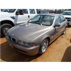 2002 BMW 530I, S/N WBADT63442CH87241, GAS ENG, AUTO TRANS