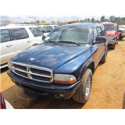 2003 DODGE DURANGO SLT, S/N 1D4HS48N43F570673, MAGNUM V8 ENGINE, A/T