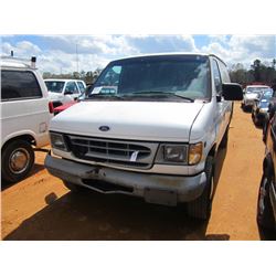 1999 FORD E-350 VAN, S/N 1FTSE34F0XHB12366, V8 POWERSTROKE DIESEL, AUTO TRANS, ODOMETER READING 182,