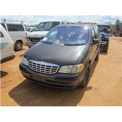 1998 CHEVROLET VENTURE VAN, S/N 1GNDU03EXWD165298, ODOMETER READING 168,354 MILES