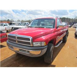 1999 DODGE RAM 2500 4X4 PICKUP, S/N 1B7KF26D5VJ600883, CUMMINS, A/T, ODOMETER READING 342,481 MILES