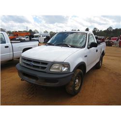 1997 FORD F150 4X4 PICKUP, S/N 1FTDF18WXVND13243, GAS ENG, AUTO TRANS, TOOL BOX, ODOMETER READING 15