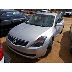 2008 NISSAN ALTIMA 4 DOOR SEDAN, S/N 1N4BL21EX8N454721, GAS ENG, A/T, ODOMETER READING 191,733 MILES