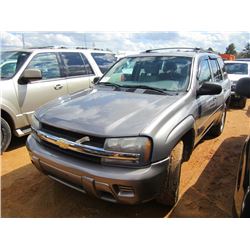 2008 CHEVROLET TRAILBLAZER LS SUV, S/N 1GNDS13S082200429, VORTEC 4.2 LT, GAS ENGINE, A/T, ODOMETER R