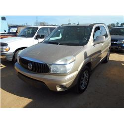 2006 BUICK RENDEZVOUS CXL, S/N 3G5DA037468503014, GAS, A/T, LEATHER, MOON ROOF, ODOMETER READING 122