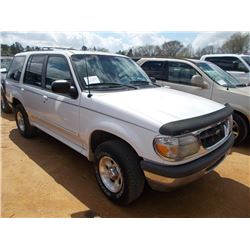 1998 FORD EXPLORER, S/N 1FMZU32X7WUA41259, GAS ENG, A/T, ODOMETER READING 175,264 MILES