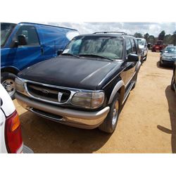 1998 FORD EXPLORER, S/N 1FMZU32EWZB62924, GAS ENG, A/T, ODOMETER READING 323,145 MILES