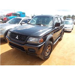 2003 MITSUBISHI MONTERO SPORT, S/N JA4LS21H03J011063, GAS ENG, A/T, ODOMETER READING 227,452 MILES