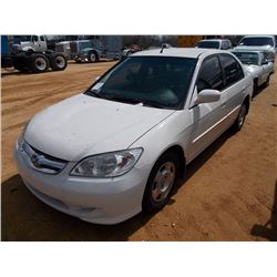 2004 HONDA CIVIC HYBRID, S/N JHMES96644S004061, 4 CYL GAS, A/T, ODOMETER READING 148,248 MILES
