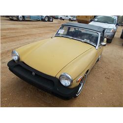 1975 MG MIDGET 2 DOOR SEDAN, S/N CAN6UG19292C, GAS ENG, 4 SPD TRANS, ODOMETER READING 92,062 MILES
