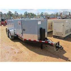 THUNDER CREEK LUBE TRAILER, S/N 56ZLIUM20DP000747, 8 HOSE & REEL, AIR COMPRESSOR/GENERATOR COMBINATI