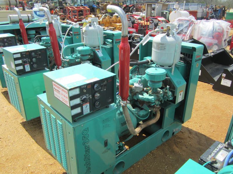 ONAN 35 SJB POWER GENERATOR, S/N H860834719, LP GAS, MAJOR RETAILER