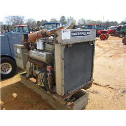 CATERPILLAR D336 GENERATOR, S/N 155TH2046, 275 KVA, 220 WATTS, CAT DIESEL ENG, SKID MTD