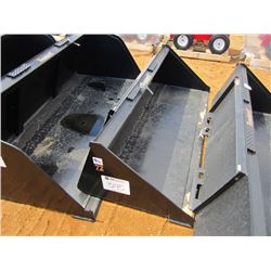 (UNUSED) TOMAHAWK 72" SMOOTH BUCKET, FITS SKID STEER LOADER