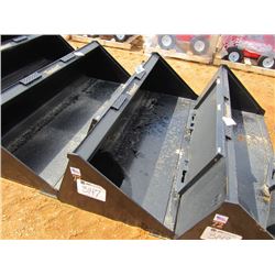 (UNUSED) TOMAHAWK 72" SMOOTH BUCKET, FITS SKID STEER LOADER
