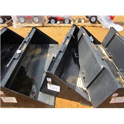 (UNUSED) TOMAHAWK 72" SMOOTH BUCKET, FITS SKID STEER LOADER