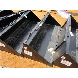 (UNUSED) TOMAHAWK 72" SMOOTH BUCKET, FITS SKID STEER LOADER
