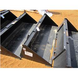 (UNUSED) TOMAHAWK 72" SMOOTH BUCKET, FITS SKID STEER LOADER