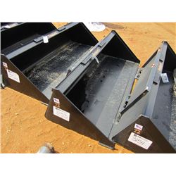 (UNUSED) TOMAHAWK 72" SMOOTH BUCKET, FITS SKID STEER LOADER