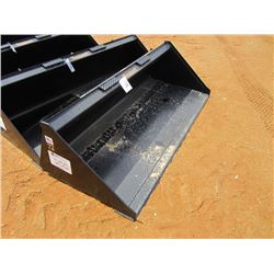 (UNUSED) TOMAHAWK 72" SMOOTH BUCKET, FITS SKID STEER LOADER