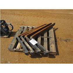 1 LOT (4) 42" FORKS, FIT FORKLIFT