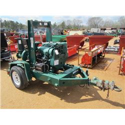 CORNELL 6" WATER PUMP, DEUTZ DIESEL ENGINE, MTD ON S/A TRAILER, METER READING 1,006 HOURS