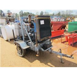 HYDRAULIC PUMP W/PERKINS DIESEL ENGINE, MTD ON S/A TRAILER