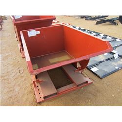 STANDARD DUTY 1 CU YD STACKABLE SELF DUMPING HOPPER, 4,000# CAP
