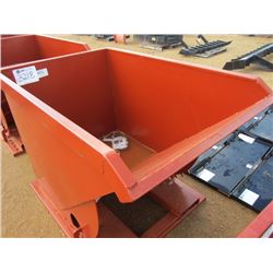 STANDARD DUTY 1.5 CU YD STACKABLE SELF DUMPING HOPPER, 4,000# CAP