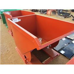 STANDARD DUTY 1.5 CU YD STACKABLE SELF DUMPING HOPPER, 4,000# CAP