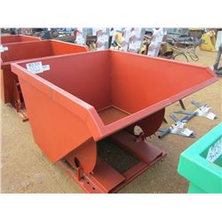 STANDARD DUTY 2 CUBIC YARD SELF DUMPING HOPPER, 4,000# CAP