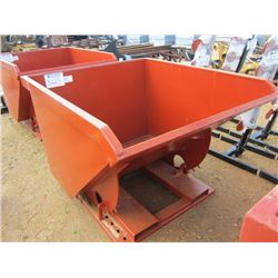 STANDARD DUTY 2 CUBIC YARD SELF DUMPING HOPPER, 4,000# CAP