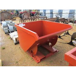 STANDARD DUTY 2 CUBIC YARD SELF DUMPING HOPPER, 4,000# CAP