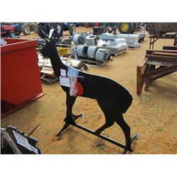 3/8 AR500 STEEL DEER SHOOTING TARGET W/ HEART FLAPPER