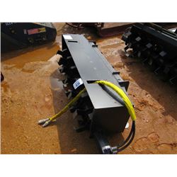 (UNUSED) WILDKAT 72" ROTOTILLER, FITS SKID STEER LOADER