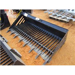 (UNUSED) WILDCAT 80" ROCK BUCKET, FITS SKID STEER LOADER