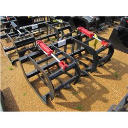 (UNUSED) WILDKAT 66" TINE GRAPPLE, FITS SKID STEER LOADER