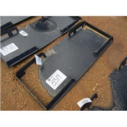 (UNUSED) WILDKAT QUICK ATTACH PLATE, FITS SKID STEER LOADER